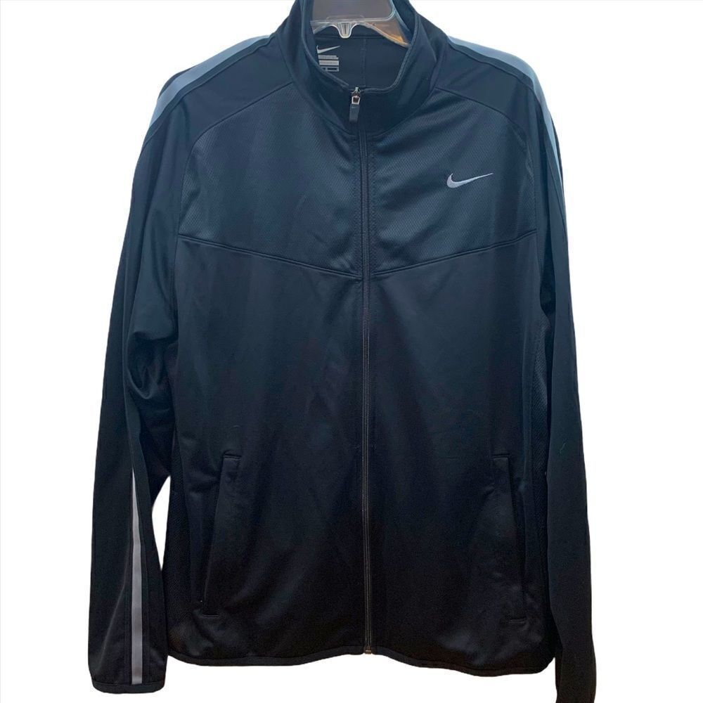 Nike full zip black track style jacket
